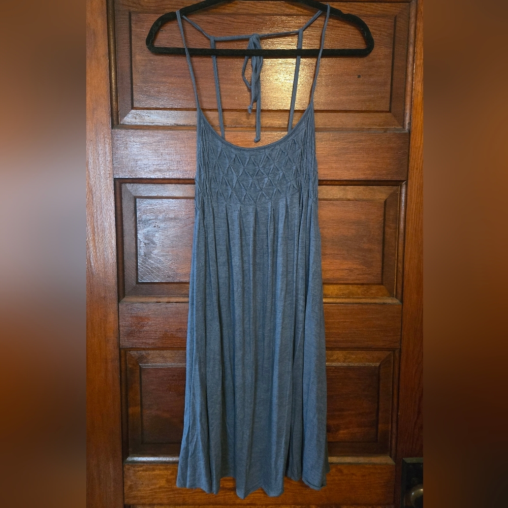 Simple Blue Sleeveless Dress